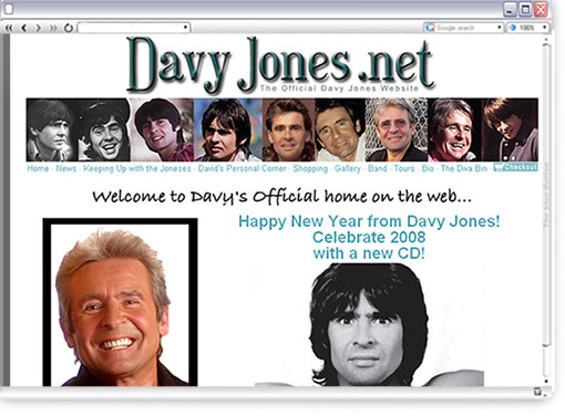 Official Davy Jones Website