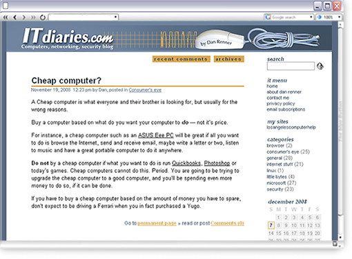 ITdiaries blog