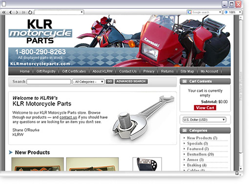 KLR Motorcycle Parts